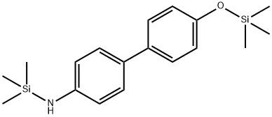 N-(4'-Trimethylsilyloxybiphenyl-4-yl)trimethylsilanamine Struktur