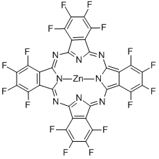 ZINC 1,2,3,4,8,9,10,11,15,16,17,18,22,23,24,25-HEXADECAFLUORO-29H,31H-PHTHALOCYANINE Struktur
