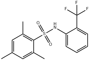 2,4,6-TRIMETHYL-N-[2-(TRIFLUOROMETHYL)PHENYL]BENZENESULFONAMIDE Structure