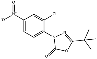 3-(2-chloro-4-nitrophenyl)-5-(1,1-dimethylethyl)-1,3,4-oxadiazol-2(3H)-one Struktur