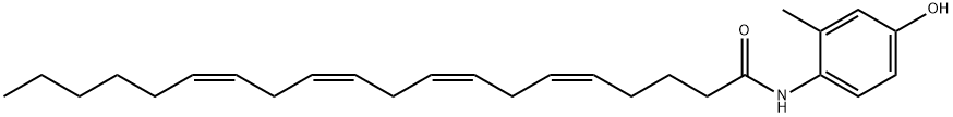 (5Z,8Z,11Z,14Z)-N-(4-羟基-2-甲基苯基)-5,8,11,14-二十碳四烯酰胺, 313998-81-1, 结构式