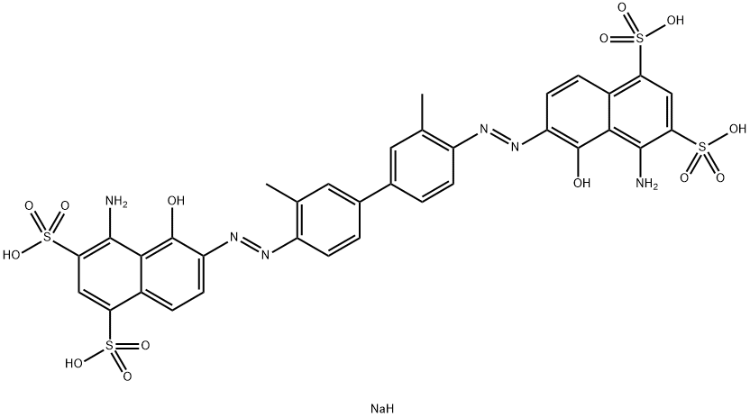 Tetranatrium-6,6'-((3,3'-dimethyl-(1,1'-biphenyl-4,4'diyl)bis(azo)bis(4-amino-5-hydroxy-1,3-naphthalindisulfonat)