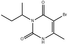 5-ブロモ-3-sec-ブチル-6-メチルウラシル 化学構造式