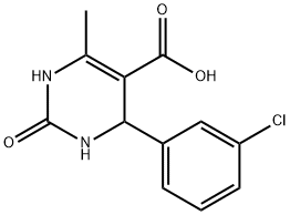 4-(3-Chlorophenyl)-1,2,3,4-tetrahydro-6-methyl-2-oxo-5-pyrimidinecarboxylic acid Structure