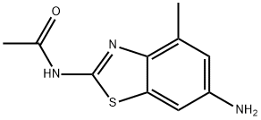 Acetamide, N-(6-amino-4-methyl-2-benzothiazolyl)- (9CI) 结构式