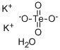 テルル酸カリウム 水和物 化学構造式