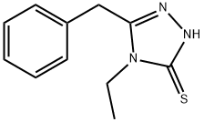 5-苄基-4-乙基-4H-[1,2,4]三唑-3-硫醇 结构式