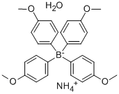 四(4-甲氧基苯基)硼酸铵 水合物, 314075-09-7, 结构式