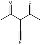 2-アセチル-3-オキソブチロニトリル 化学構造式
