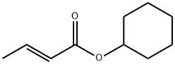 2-Butenoic acid, cyclohexyl ester, (2E)- Struktur