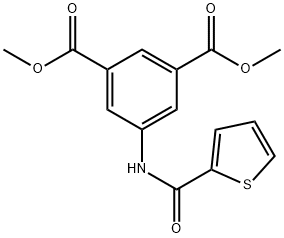 1,3-Benzenedicarboxylic acid,5-[(2-thienylcarbonyl)amino]-,dimethyl ester Struktur