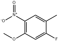 Benzene, 1-fluoro-5-methoxy-2-methyl-4-nitro- (9CI) 化学構造式