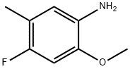 Benzenamine, 4-fluoro-2-methoxy-5-methyl- (9CI) Struktur