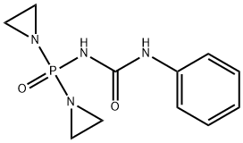 N-[Bis(aziridin-1-yl)phosphinyl]-N'-phenylurea 结构式