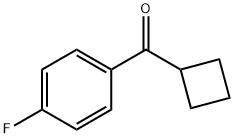 シクロブチル(4-フルオロフェニル)ケトン 化学構造式