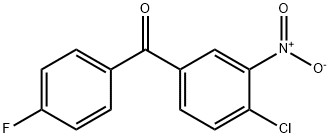4-クロロ-3-ニトロフェニル(4-フルオロフェニル)ケトン 化学構造式