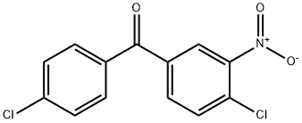 4,4'-ジクロロ-3-ニトロベンゾフェノン 塩化物 化学構造式