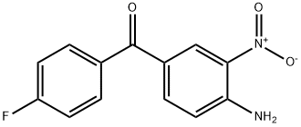 4-アミノ-3-ニトロフェニル(4-フルオロフェニル)ケトン 化学構造式