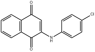 2-(4-Chlorophenylamino)-1,4-naphthoquinone Struktur