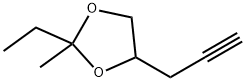 1,3-Dioxolane,  2-ethyl-2-methyl-4-(2-propynyl)-  (9CI) 结构式