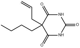 5-allyl-5-butylbarbituric acid Struktur
