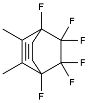 1,4,7,7,8,8-Hexafluoro-2,3-dimethylbicyclo[2.2.2]octa-2,5-diene,31463-43-1,结构式