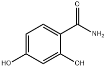 2,4-ジヒドロキシベンズアミド 化学構造式