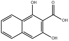 1,3-dihydroxy-2-naphthoic acid  Struktur