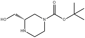 (S)-1-Boc-3-hydroxymethyl-piperazine Struktur
