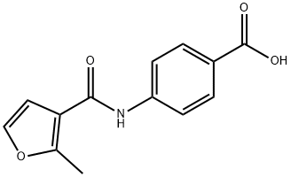 4-[(2-methyl-3-furoyl)amino]benzoic acid Struktur