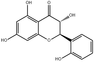 2',3,5,7-tetrahydroxyflavanone 结构式