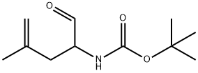 Carbamic acid, (1-formyl-3-methyl-3-butenyl)-, 1,1-dimethylethyl ester (9CI) Struktur