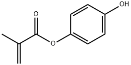 2-メチルプロペン酸4-ヒドロキシフェニル 化学構造式
