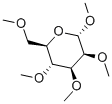 メチル2-O,3-O,4-O,6-O-テトラメチル-α-D-マンノピラノシド 化学構造式