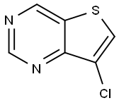 7-クロロチエノ[3,2-D]ピリミジン 化学構造式