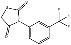 2-硫代-3-(3-(三氟甲基)苯基)噻唑啉-4-酮, 315-08-2, 结构式