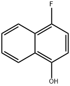 4-フルオロナフタレン-1-オール 化学構造式