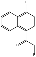 Ethanone, 2-fluoro-1-(4-fluoro-1-naphthalenyl)- (9CI) Structure