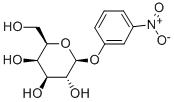 3-ニトロフェニルβ-D-galacto-ヘキソピラノシド 化学構造式