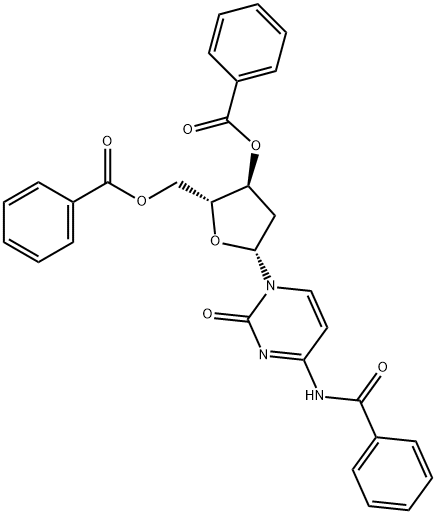 N,3'-O,5'-O-Tribenzoyl-2'-deoxycytidine Structure