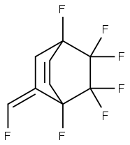 1,4,5,5,6,6-Hexafluoro-7-[(Z)-fluoromethylene]bicyclo[2.2.2]oct-2-ene 结构式