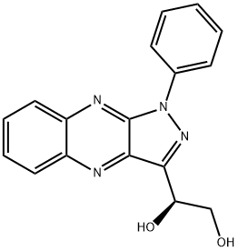(1S)-1-[1-Phenyl-1H-pyrazolo[3,4-b]quinoxalin-3-yl]-1,2-ethanediol 结构式