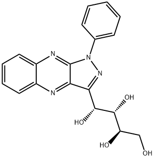 (1R,2S,3R)-1-[1-Phenyl-1H-pyrazolo[3,4-b]quinoxalin-3-yl]-1,2,3,4-butanetetrol Structure