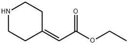 (4-ピペリジニリデン)酢酸エチル 化学構造式