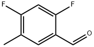 2,4-ジフルオロ-5-メチルベンズアルデヒド 化学構造式
