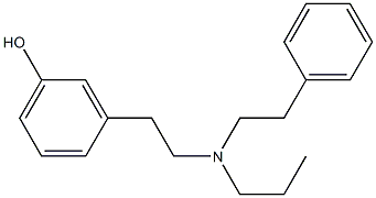 3-[2-(PHENETHYL-PROPYL-AMINO)-ETHYL]-PHENOL HYDROCHLORIDE Structure