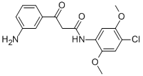 3-(m-aminophenyl)-N-(4-chloro-2,5-dimethoxyphenyl)-3-oxopropionamide Structure