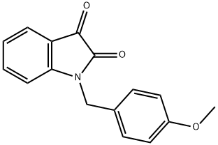1-(4-METHOXYBENZYL)-1H-INDOLE-2,3-DIONE Struktur
