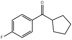 シクロペンチル4-フルオロフェニルケトン 化学構造式