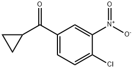 4-クロロ-3-ニトロフェニル(シクロプロピル)ケトン 化学構造式